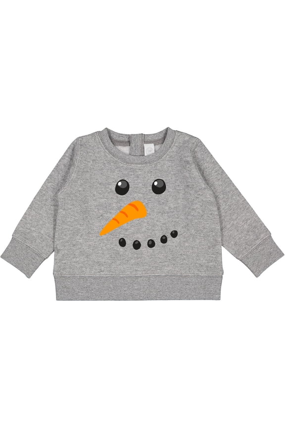 Snowman Face Baby Sweatshirt