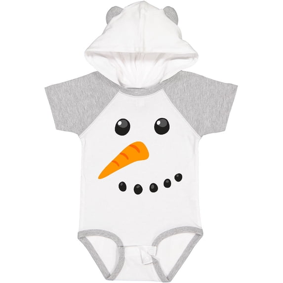 Inktastic Snowman Face Boys or Girls Baby Bodysuit