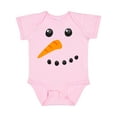 thumbnail image 1 of Inktastic Snowman Face Boys or Girls Baby Bodysuit, 1 of 5