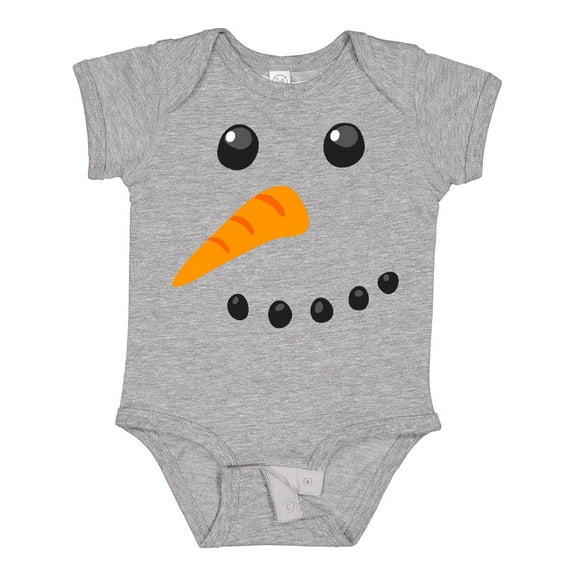 Inktastic Snowman Face Boys or Girls Baby Bodysuit