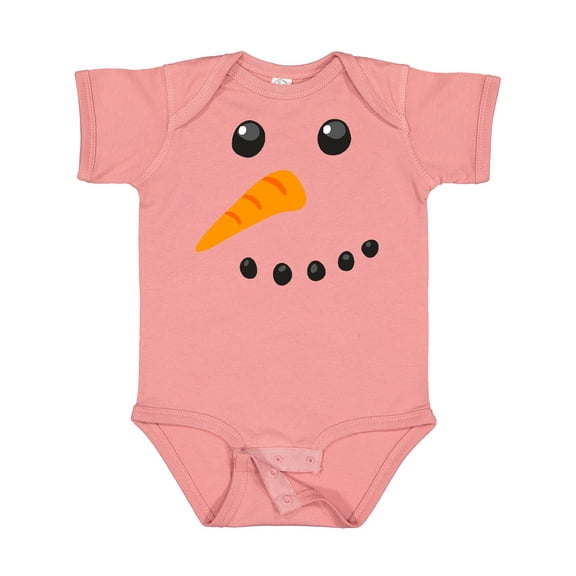 Inktastic Snowman Face Boys or Girls Baby Bodysuit