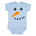 thumbnail image 1 of Inktastic Snowman Face Boys or Girls Baby Bodysuit, 1 of 5