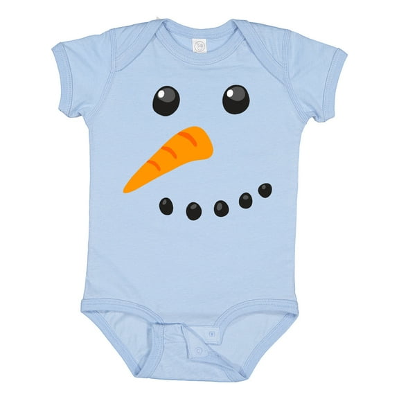 Inktastic Snowman Face Boys or Girls Baby Bodysuit