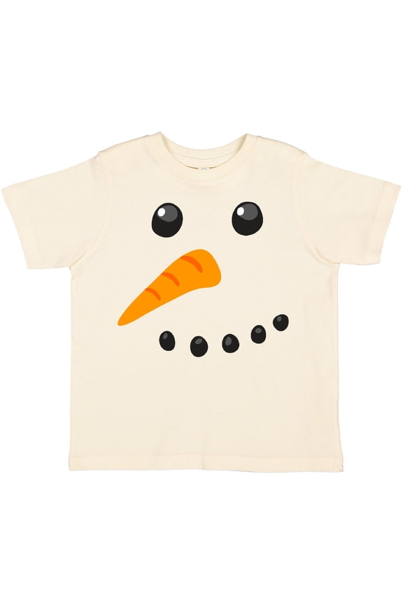 Snowman Face Boys or Girls Toddler T-Shirt