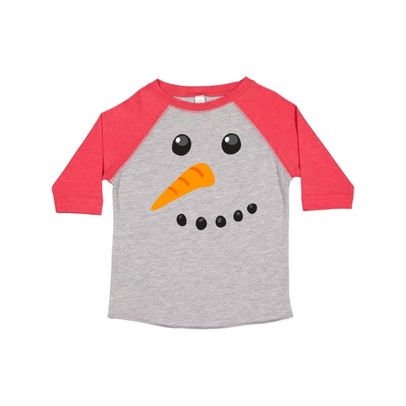 Inktastic Snowman Face Boys or Girls Toddler T-Shirt