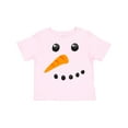 thumbnail image 1 of Inktastic Snowman Face Boys or Girls Toddler T-Shirt, 1 of 5