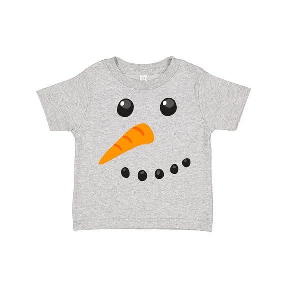 Inktastic Snowman Face Boys or Girls Toddler T-Shirt
