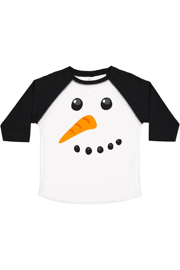 Snowman Face Boys or Girls Toddler T-Shirt
