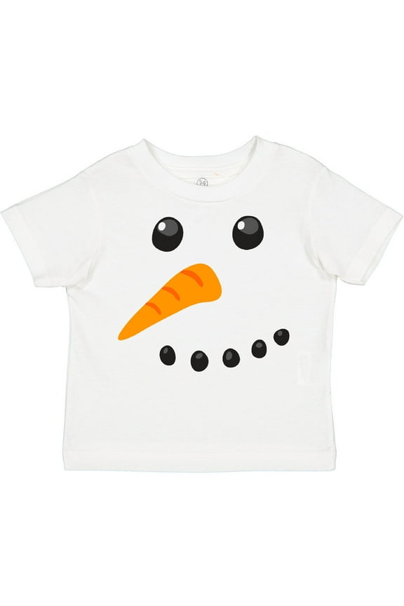 Snowman Face Boys or Girls Toddler T-Shirt