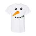 thumbnail image 1 of Inktastic Snowman Face T-Shirt, 1 of 5