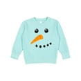thumbnail image 1 of Inktastic Snowman Face Toddler Sweatshirt, 1 of 4