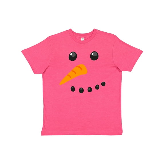 Inktastic Snowman Face Youth T-Shirt