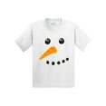thumbnail image 1 of Inktastic Snowman Face Youth T-Shirt, 1 of 5