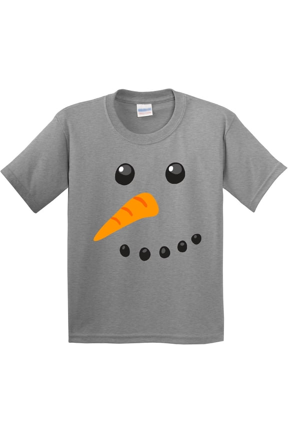 Snowman Face Youth T-Shirt
