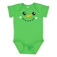 thumbnail image 1 of Inktastic Snowman Head, Snowman Face, Carrot Nose Boys or Girls Baby Bodysuit, 1 of 5