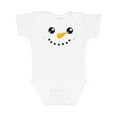 thumbnail image 1 of Inktastic Snowman Head, Snowman Face, Carrot Nose Boys or Girls Baby Bodysuit, 1 of 5