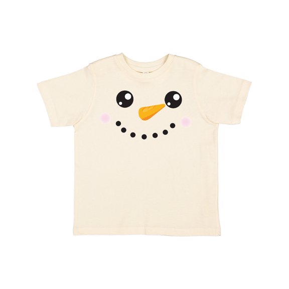 Inktastic Christmas Snowman, White Snowman, Carrot Nose Boys or Girls Toddler T-Shirt