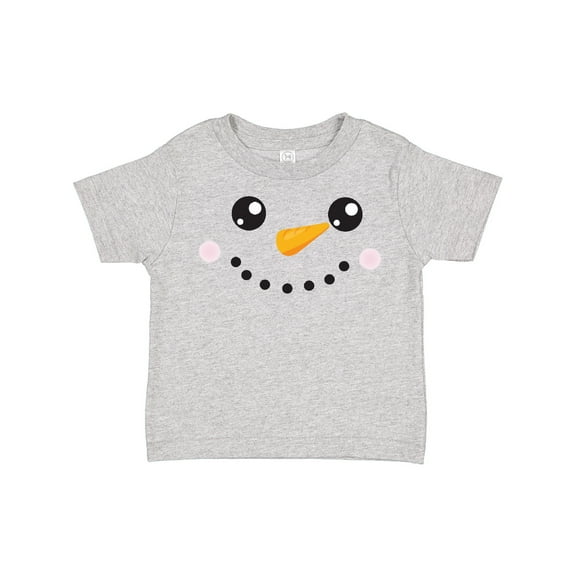 Inktastic Christmas Snowman, White Snowman, Carrot Nose Boys or Girls Toddler T-Shirt