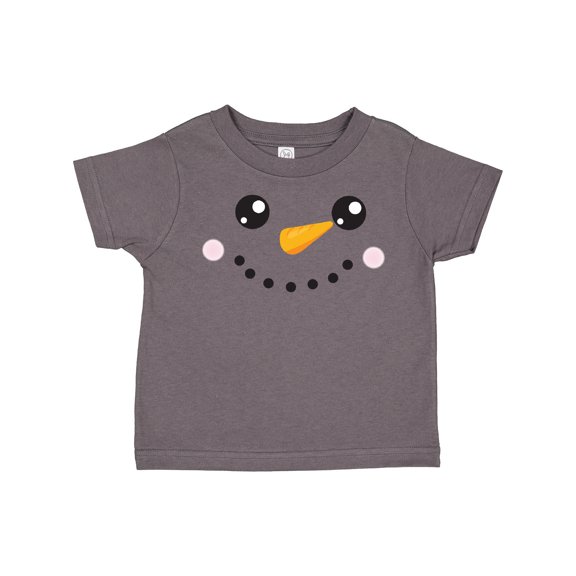 Inktastic Christmas Snowman, White Snowman, Carrot Nose Boys or Girls Toddler T-Shirt