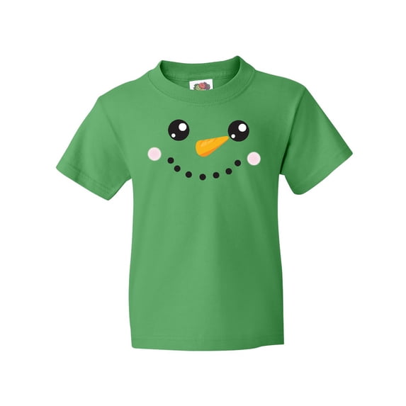 Inktastic Snowman Head, Snowman Face, Carrot Nose Youth T-Shirt