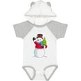 thumbnail image 1 of Inktastic Snowman Holding Christmas Tree Boys or Girls Baby Bodysuit, 1 of 5