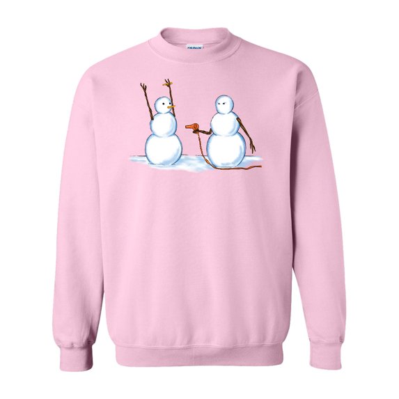 Inktastic Snowman Stickup with Hairdryer Adult Sweatshirt