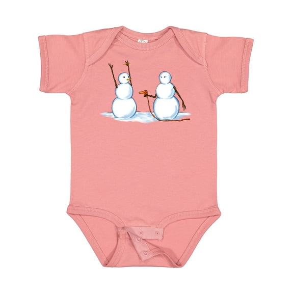 Inktastic Snowman Stickup with Hairdryer Boys or Girls Baby Bodysuit