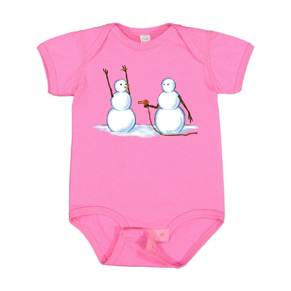 Inktastic Snowman Stickup with Hairdryer Boys or Girls Baby Bodysuit