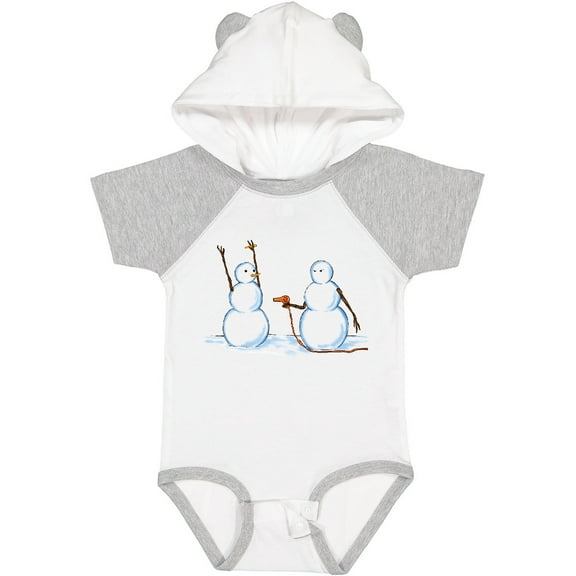 Inktastic Snowman Stickup with Hairdryer Boys or Girls Baby Bodysuit