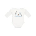 thumbnail image 1 of Inktastic Snowman Stickup with Hairdryer Boys or Girls Long Sleeve Baby Bodysuit, 1 of 5
