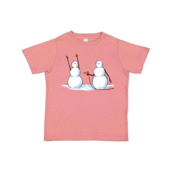 Inktastic Snowman Stickup with Hairdryer Boys or Girls Toddler T-Shirt