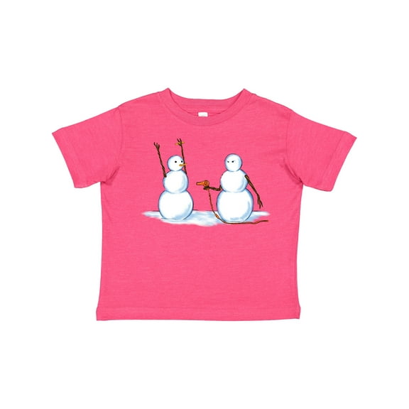 Inktastic Snowman Stickup with Hairdryer Boys or Girls Toddler T-Shirt