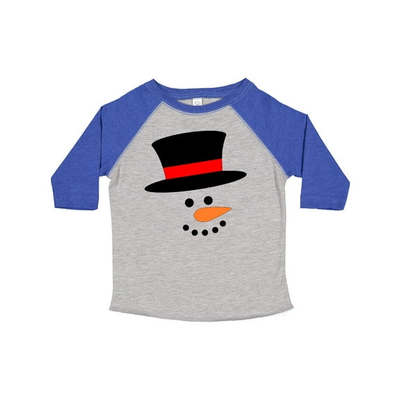 Inktastic Snowman with Top Hat and Carrot Nose Boys or Girls Toddler T-Shirt