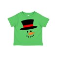 thumbnail image 1 of Inktastic Snowman with Top Hat and Carrot Nose Boys or Girls Toddler T-Shirt, 1 of 5