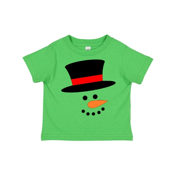Inktastic Snowman with Top Hat and Carrot Nose Boys or Girls Toddler T-Shirt