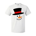 thumbnail image 1 of Inktastic Snowman with Top Hat and Carrot Nose T-Shirt, 1 of 5