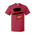 thumbnail image 1 of Inktastic Snowman with Top Hat and Carrot Nose T-Shirt, 1 of 5