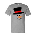 thumbnail image 1 of Inktastic Snowman with Top Hat and Carrot Nose T-Shirt, 1 of 5