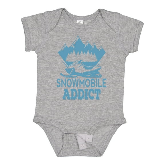 Inktastic Snowmobile Addict Snowmobiling Boys or Girls Baby Bodysuit