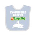 thumbnail image 1 of Inktastic Snowmobile Driver in Training Boys Baby Bib, 1 of 4