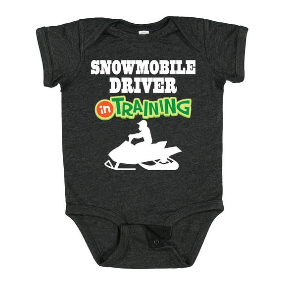 Inktastic Snowmobile Driver in Training Boys Baby Bodysuit