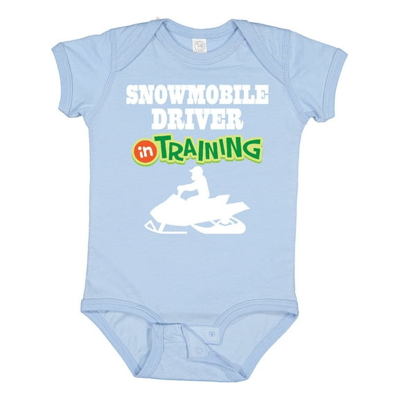 Inktastic Snowmobile Driver in Training Boys Baby Bodysuit