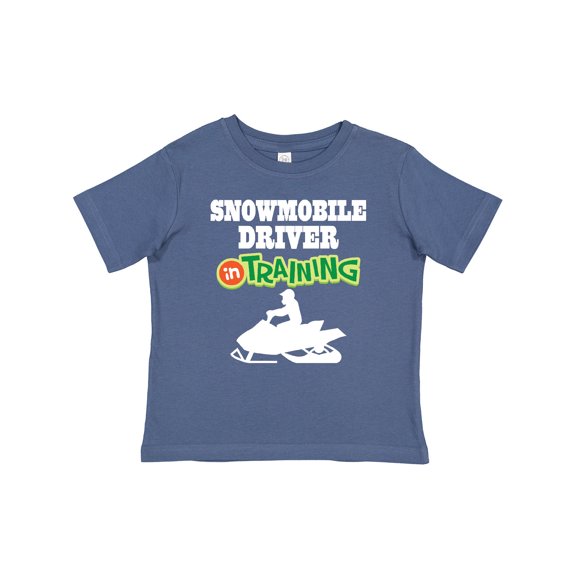 Inktastic Snowmobile Driver in Training Boys Baby T-Shirt