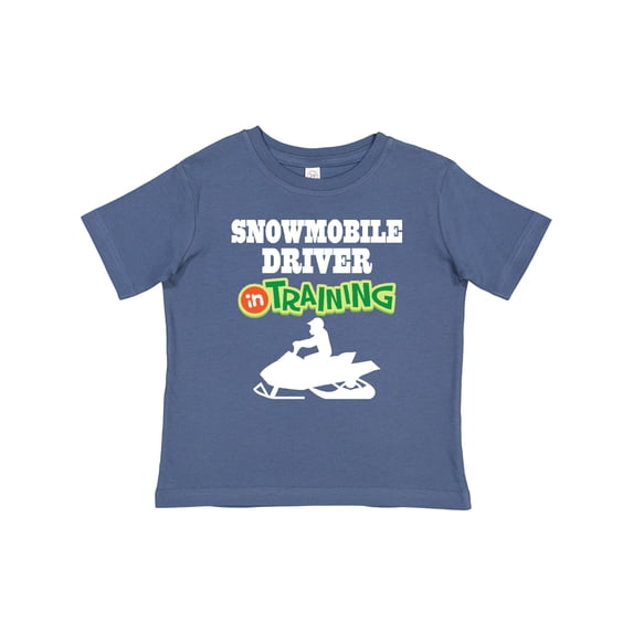 Inktastic Snowmobile Driver in Training Boys Baby T-Shirt