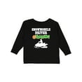 thumbnail image 1 of Inktastic Snowmobile Driver in Training Boys Long Sleeve Toddler T-Shirt, 1 of 5