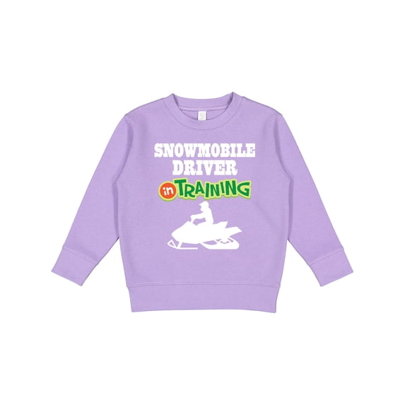 Inktastic Snowmobile Driver in Training Toddler Sweatshirt