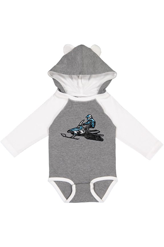 Snowmobile Gift Ideas Boys or Girls Long Sleeve Baby Bodysuit