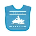 thumbnail image 1 of Inktastic Snowmobile Gift Silhouette Boys or Girls Baby Bib, 1 of 4