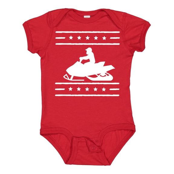 Inktastic Snowmobile Gift Silhouette Boys or Girls Baby Bodysuit