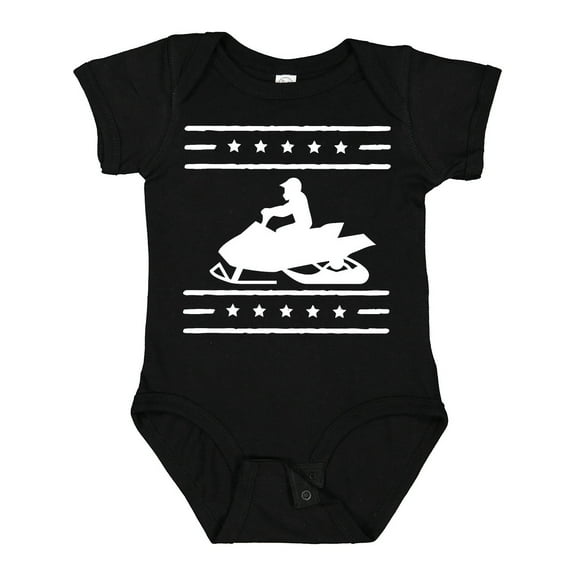 Inktastic Snowmobile Gift Silhouette Boys or Girls Baby Bodysuit